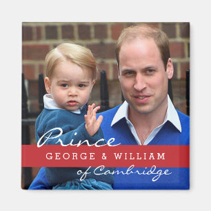 Prince George and Prince William Magnet