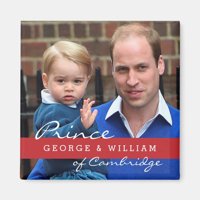 Prince George and Prince William Magnet (Front)