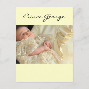 Prince George Christening Postcard