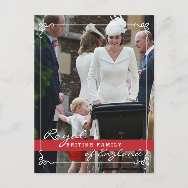 Prince George - Kate Middleton Royal Family Postcard (Front)