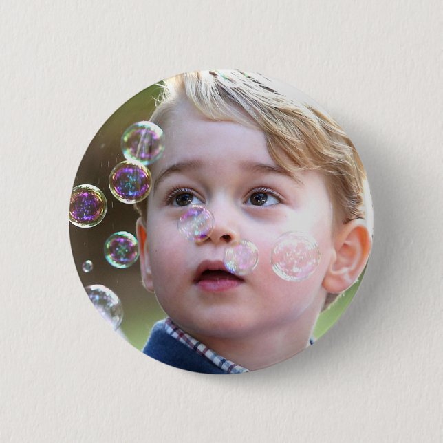 Prince George of Cambridge 6 Cm Round Badge (Front)