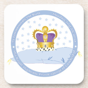 Prince George of Cambridge Pillow and Crown Coaster