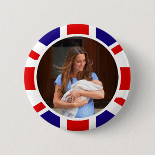 Prince George Royal Baby 6 Cm Round Badge