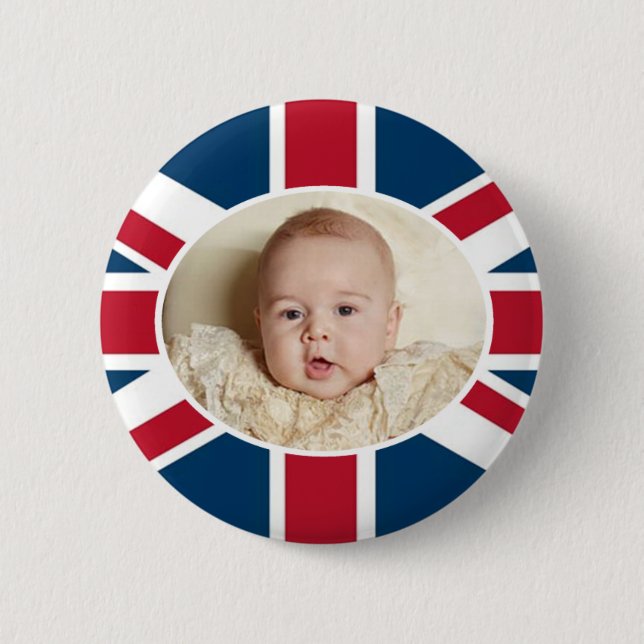 Prince George - William & Kate 6 Cm Round Badge (Front)