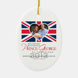 Prince George - William & Kate Ceramic Tree Decoration