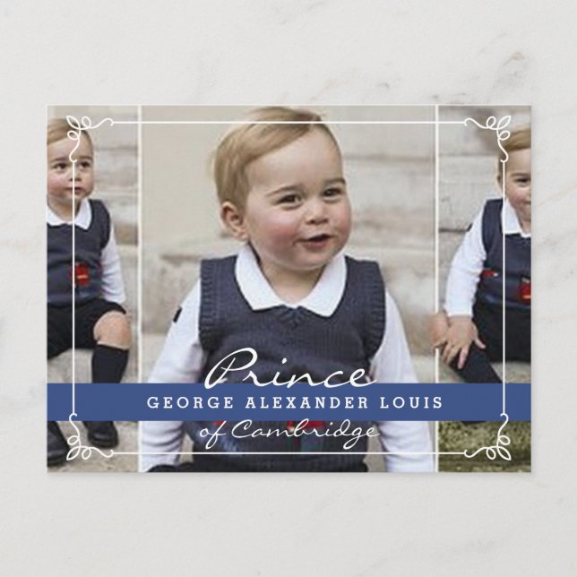 Prince George - William & Kate Postcard (Front)