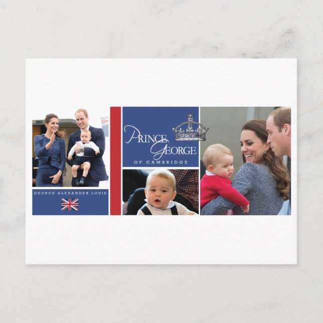 Prince George - William & Kate Postcard (Front)