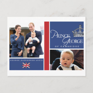 Prince George - William & Kate Postcard