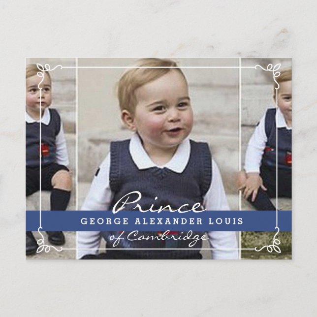 Prince George - William & Kate Postcard (Front)