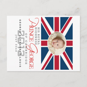Prince George - William & Kate Postcard