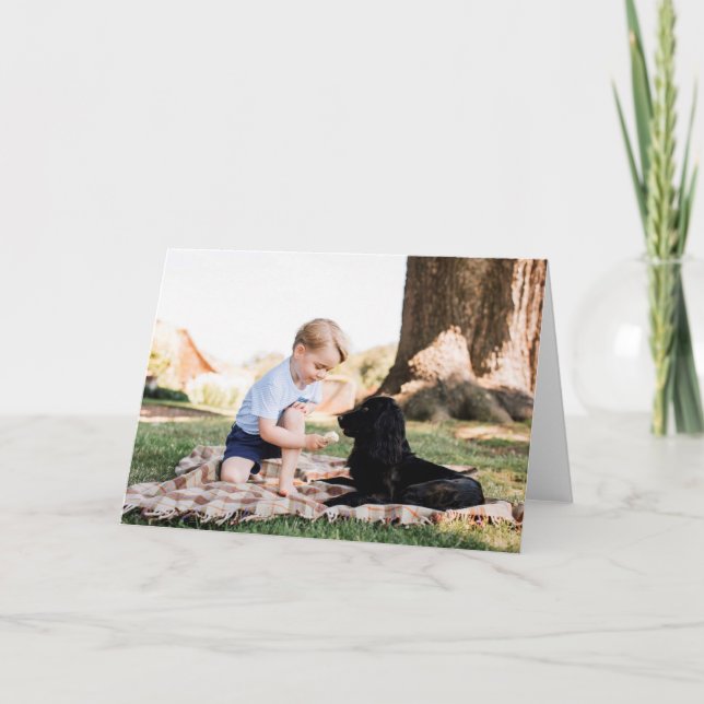 Prince George with dog Card (Front)