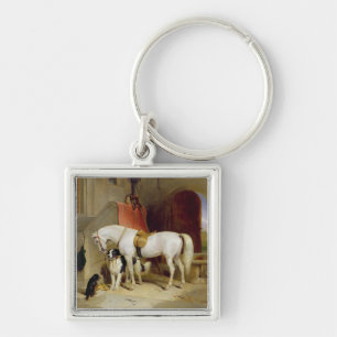 Prince George's Favourites (oil on canvas) Key Ring