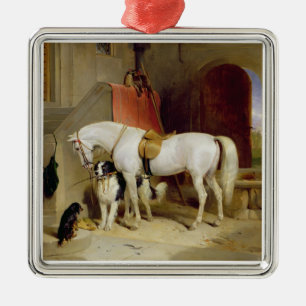 Prince George's Favourites (oil on canvas) Metal Tree Decoration