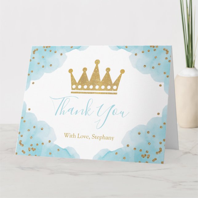 Prince & Gold  Thank you card (Front)