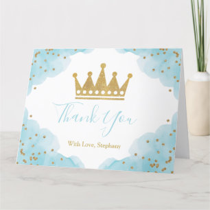 Prince & Gold Thank you card