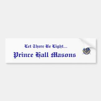 Prince Hall Bumper Sticker