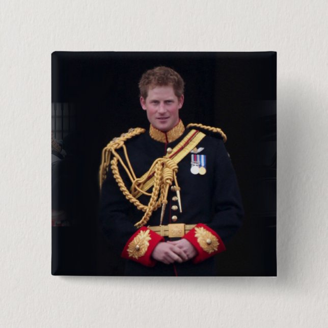 Prince Harry 15 Cm Square Badge (Front)