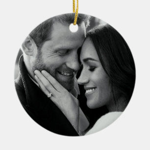 Prince Harry and Meghan Markle Ceramic Tree Decoration