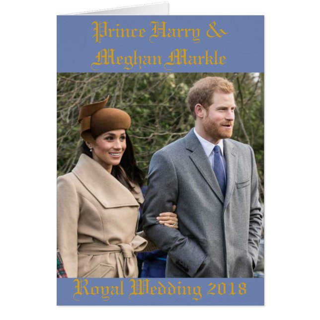 Prince Harry and Meghan Markle Royal Wedding 2018 (Front)