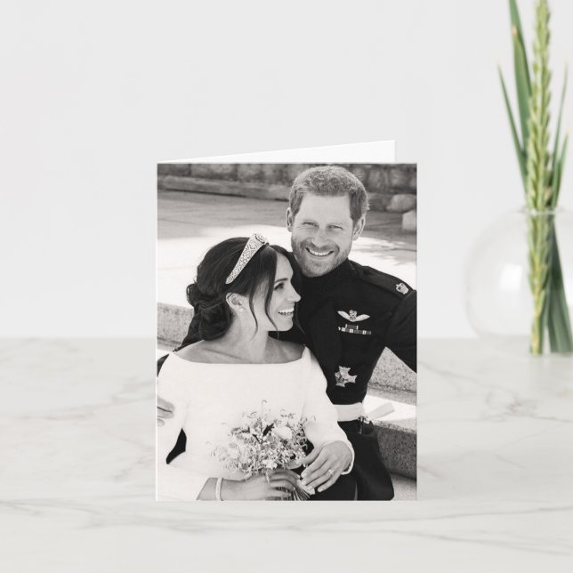 Prince Harry and Meghan Markle Royal Wedding Card (Front)