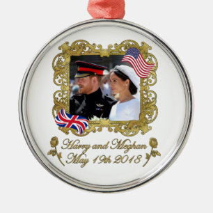 Prince Harry and Meghan Markle Royal Wedding Metal Tree Decoration