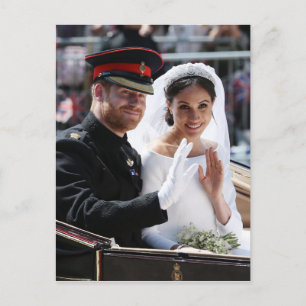 Prince Harry and Meghan Markle Royal Wedding Postcard