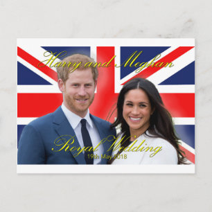 Prince Harry and Meghan Markle Royal Wedding Postcard