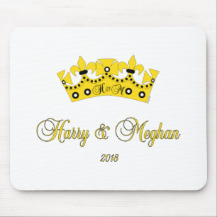 Prince Harry and Meghan Royal Wedding 2018 Heart Mouse Mat