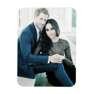 Prince Harry engagement portrait stylised Magnet