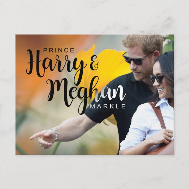Prince Harry & Meghan Markle Postcard (Front)