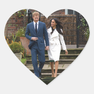 Prince Harry Meghan Markle Royal Wedding Heart Sticker