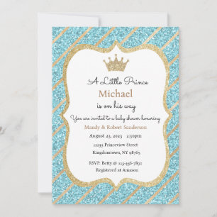 Prince Invitation, Boy Baby Shower Invitation