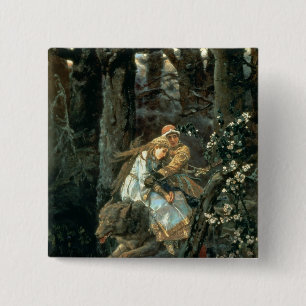 Prince Ivan on the Grey Wolf, 1889 15 Cm Square Badge