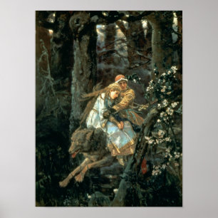 Prince Ivan on the Grey Wolf, 1889 Poster