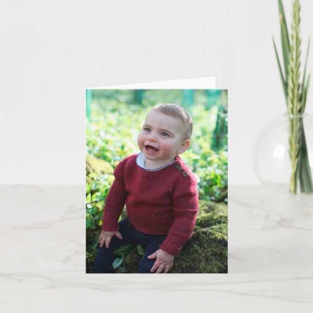 Prince Louis celebrates 1st birthday Card (Front)