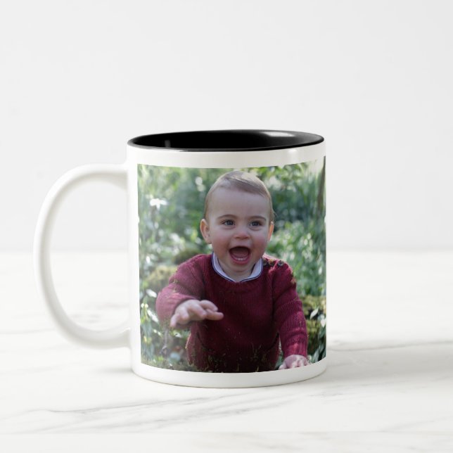 Prince Louis celebrates 1st birthday Two-Tone Coffee Mug (Left)