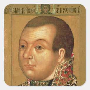 Prince M. V. Skopin-Shuyski , early 17th century Square Sticker