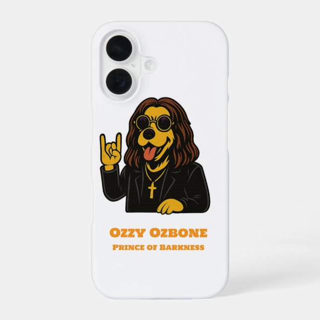Prince of Barkness Funny Rock  Dog Phone Case (Back)