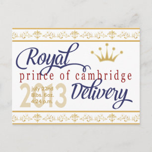 Prince of Cambridge Souvenir Post Card