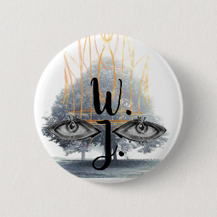 Prince of Madness Royal Monochrome Monogram 6 Cm Round Badge