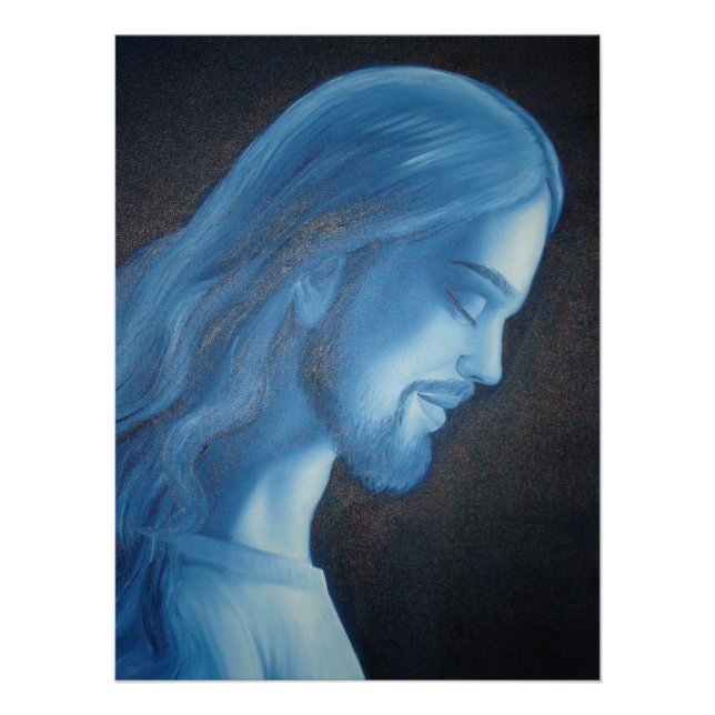 Prince of Peace: Blue Jesus Profile Poster (Front)