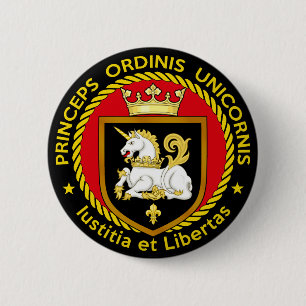 Prince of the Order of the Unicorn 6 Cm Round Badge