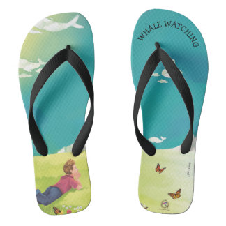 PRINCE OF WHALES WHALE WATCHING Adult Flip Flops