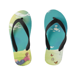 PRINCE OF WHALES WHALE WATCHING Kids Flip Flops