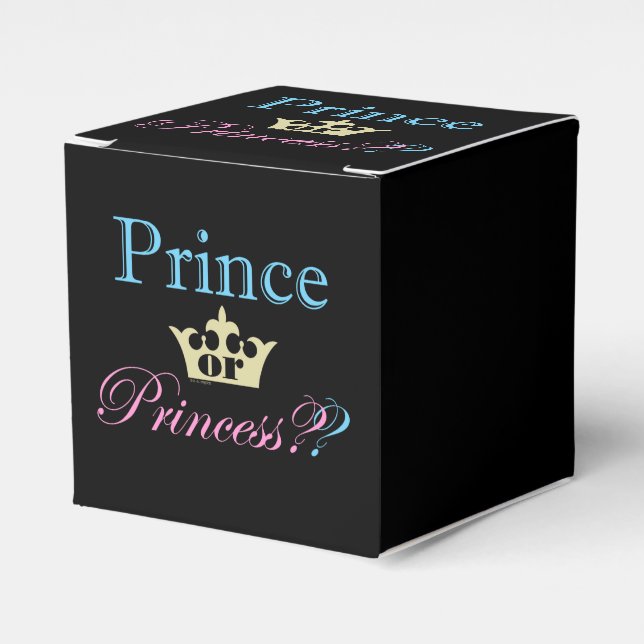 Prince or Princess? Favour Box (Front Side)