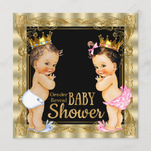 Prince or Princess Gender Reveal Baby Shower Invitation