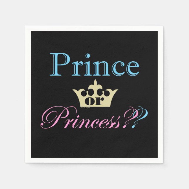 Prince or Princess? Napkin (Front)
