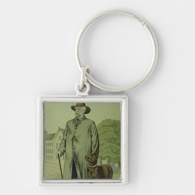 Prince Otto von Bismarck in Friedrichsruh Key Ring (Front)