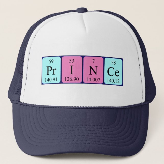 Prince periodic table name hat (Front)