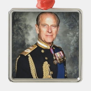 Prince Philip Metal Tree Decoration